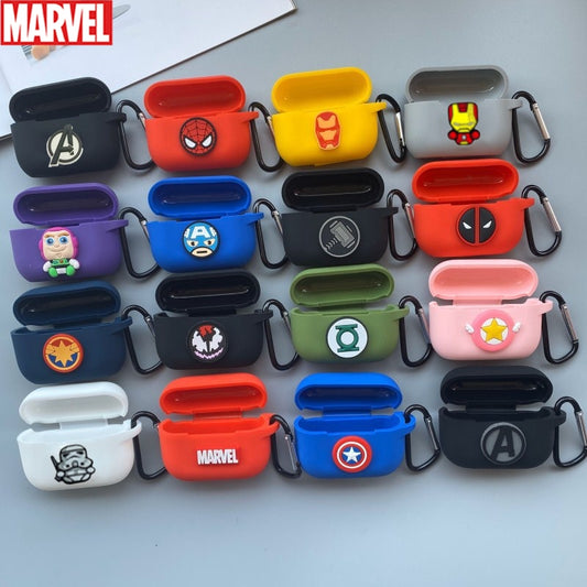 Marvel Avengers Silicone Case For Airpods Pro 3 Bluetooth Earphone Case Headphone Box Protective Cover For Airpods Pro