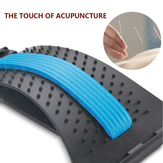 Back Stretcher Lumbar Back Pain Relief Device Multi-Level Back Massager Lumbar